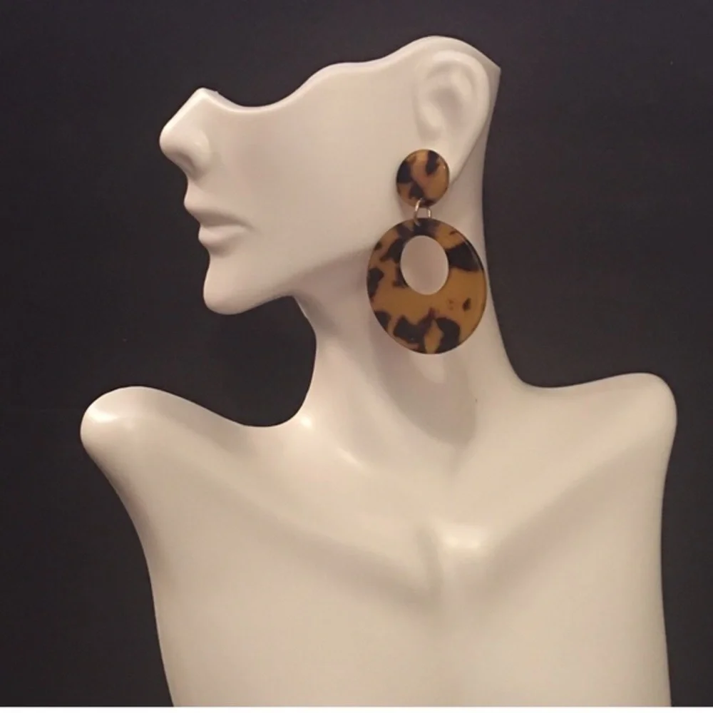 ✨HP✨”Julia” Acrylic Earrings-Tortoise Shell‎